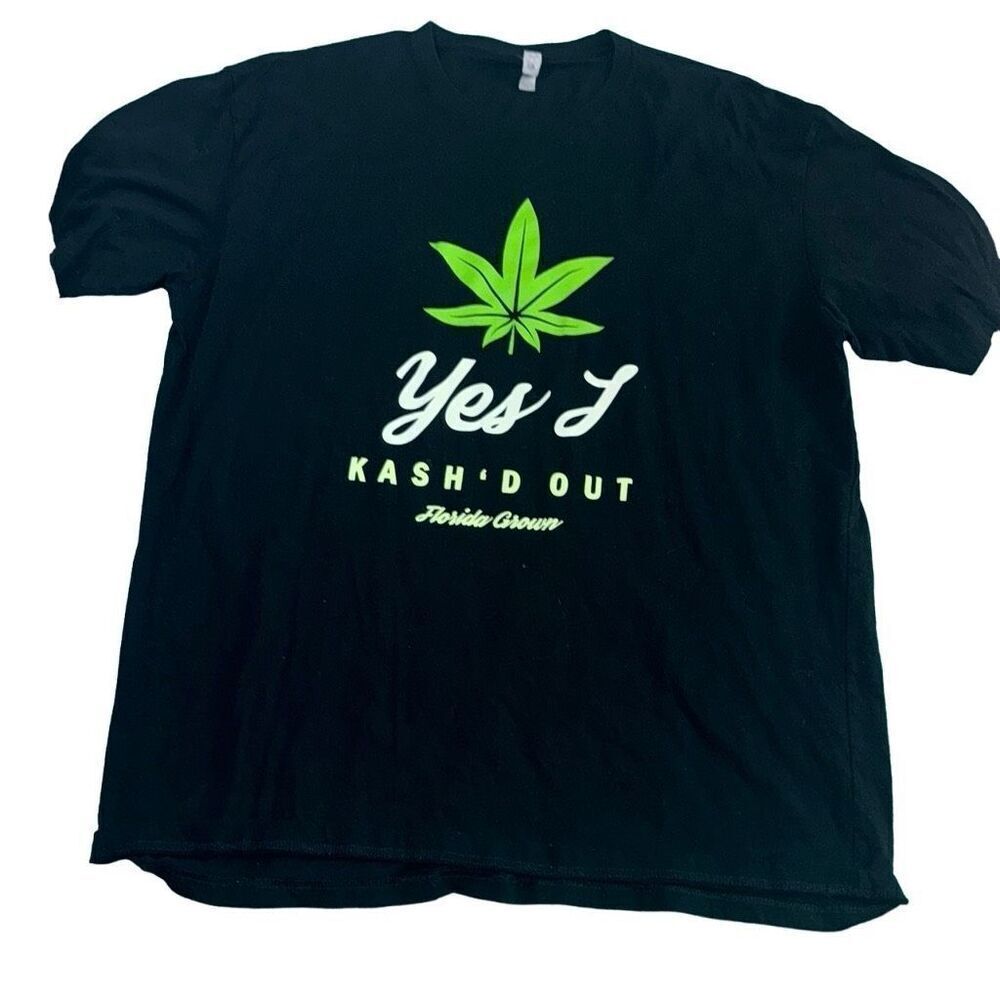 Yes‎ I cashed out weed shirt mens black 2xl
